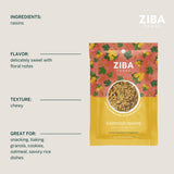 Ziba Foods Kishmish Raisins | Non-GMO, Vegan, Whole 30 Friendly & Paleo | Superfood Naturally High in Fiber, Iron and Immune Boosting Antioxidants
