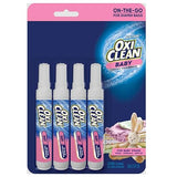 OxiClean Baby On-The-Go Stain Remover Pen, Instant Baby Clothes Stain Cleaner for Food Formula Spit-Up, Gentle Travel Size Laundry Stain Stick