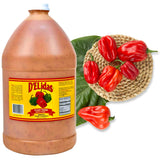 D'ELidas Habanero Hot Sauce, Natural Habanero Pepper Hot Sauce, Chombo Picante Sauce #1 in Panama, Non-GMO, Keto Friendly Food Habanero Sauce, 128 Fl