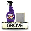 Super Clean Citrus Scent Foaming Cleaner and Degreaser Spray 32 oz Bundle with Microfiber Cloth - Heavy Duty Degreaser for Kitchen, Oil, Grime