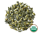 Golden Moon Tea Organic Genmaicha Matcha Green Tea - Loose Leaf, Non GMO - Travel Tin (42 Servings)