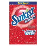 Sunkist Soda Strawberry Singles To Go Drink Mix, 0.53 OZ, 6 CT (Pack of 4)