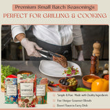 BBQ Rub Gift Set - 5 Premium Grilling Spices in Gift Box - Unique Barbecue Seasoning Gift for Men & Women - Gourmet Spice Set of 5: Bacon Salt