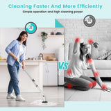 Electric Spin Scrubber, New Cordless Power Tub Scrubber with Long Handle,101 Lbs Strong Torque Shower Brush with 8 Heads, 2 Speed Mode 3 Adjustable
