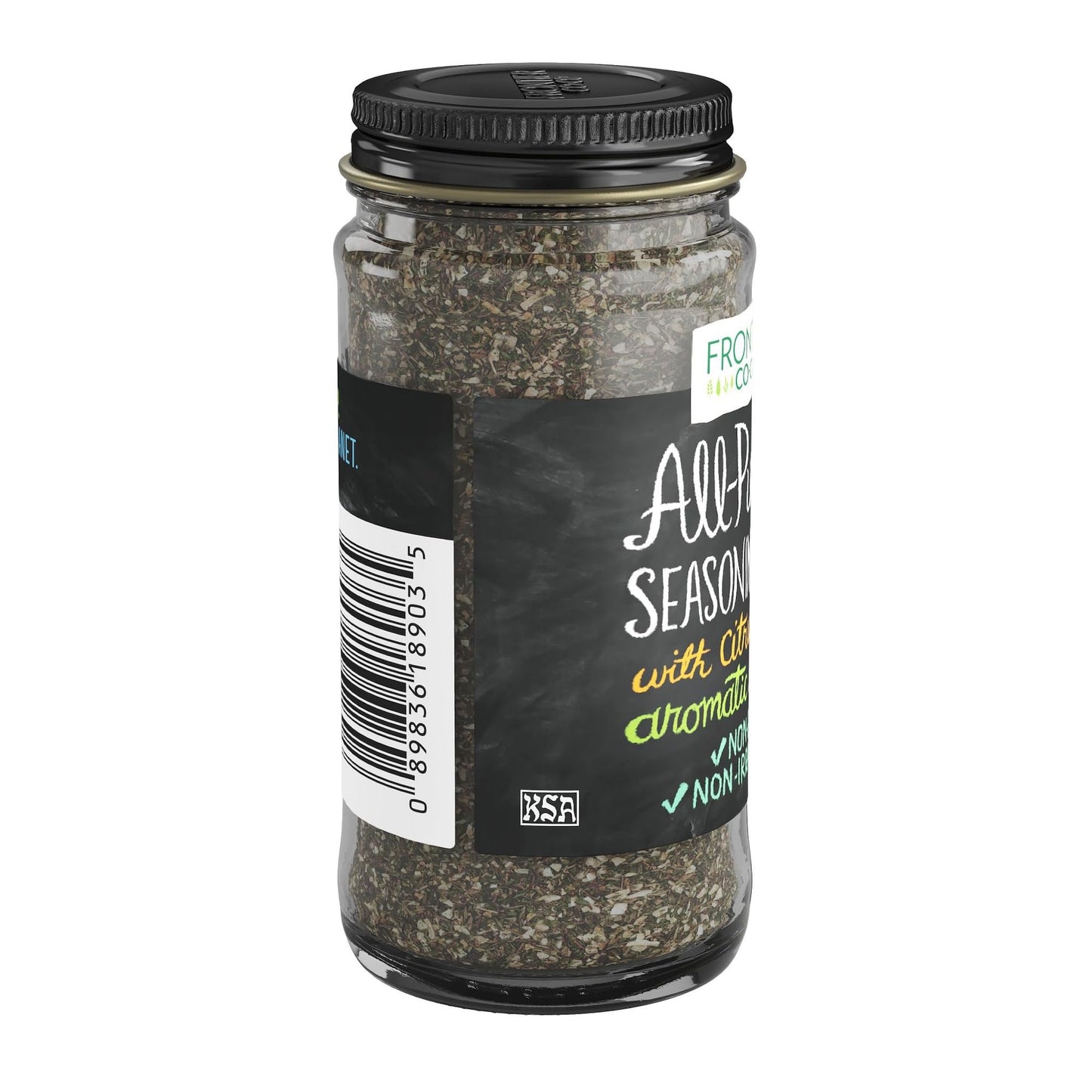 Frontier Co-op All-Purpose Seasoning, Onion, Parsley, Basil, Lemon Peel, Thyme, Garlic and other Aromatic Spices, Salt Free, Kosher | 1.2 Ounce (Pack