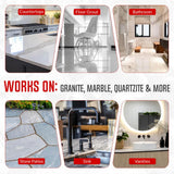 Rock Doctor Granite & Quartz Care Kit, 3 Piece Maintenance Stone Care Combo Kit - Cleans & Renews Marbel, Travertine, Tile and All Other Stone, Fresh