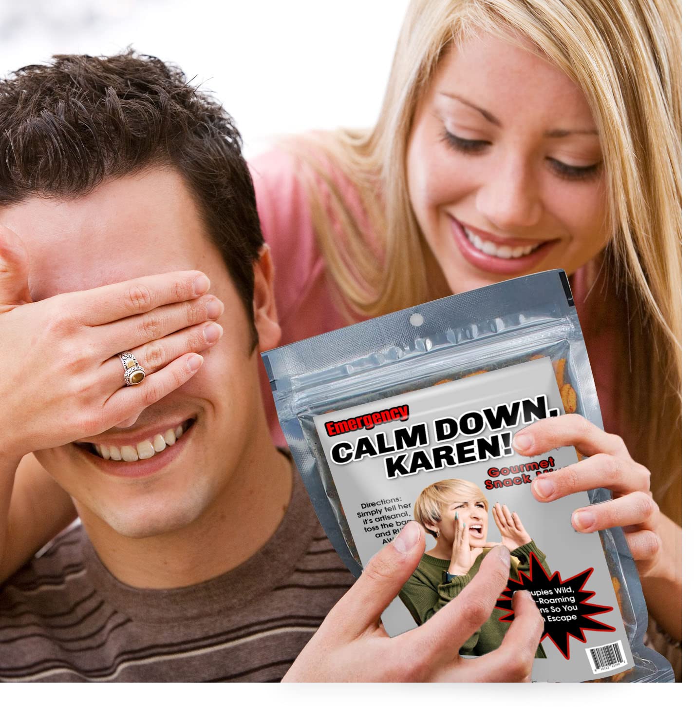 Calm Down Karen Trail Mix - Gourmet Spicy Snack Blend for Women Karen Survivors - Funny Karen Gifts Adult Stocking Stuffers - Gag Christmas Gifts