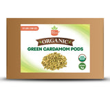 SPICY ORGANIC Bulk Green Cardamom Pods 5 LBS (80 OZ) - Jumbo Size Freshly Harvested Cardamom Spice for Superior Flavor and Aroma - Non-GMO- Gluten