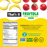 That’s it. Fruitola Fruit Granola - Banana, 12g Plant-Based Protein, 5g Fiber from Fruit, 100% Real Fruits, Only 4 Ingredients, Zero Added Sugar