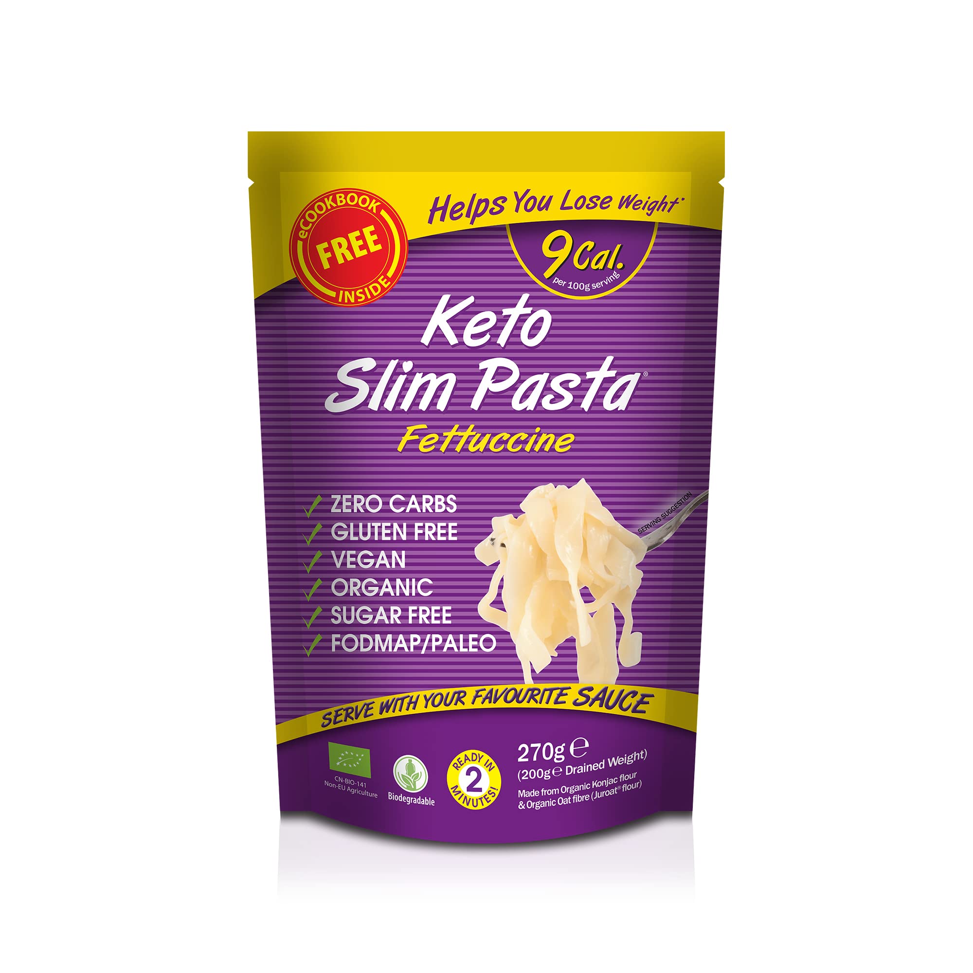 Eat Water Slim Pasta Fettuccine 200g - Pack of 2