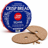 Finn Crisp Siljans Round Rye Crispbread 14oz | Knäckebröd From Finland | Multipack of Authentic Finnish Sourdough Crispbreads | Rye Hardtack | Large