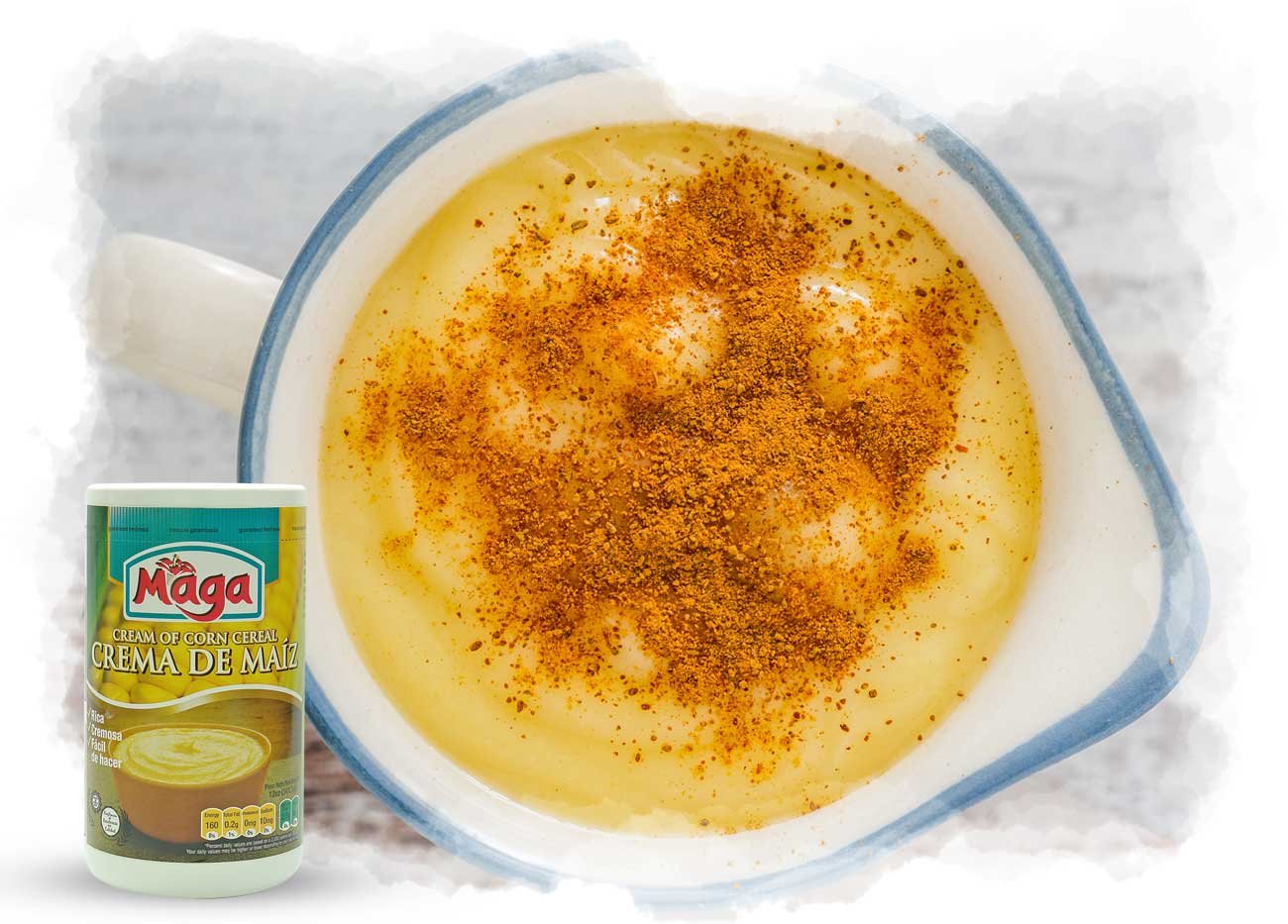 Crema de Maíz (Cream of Corn Cereal) by Maga Foods Puerto Rico - 12 oz (Count of 2)