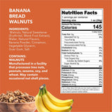 Earthside Farms Banana Bread Walnuts Snack Packs, No Sugar Added Keto Friendly Nuts, Vegan Gluten Free Non GMO Plant Protein Treat, 1oz Individual