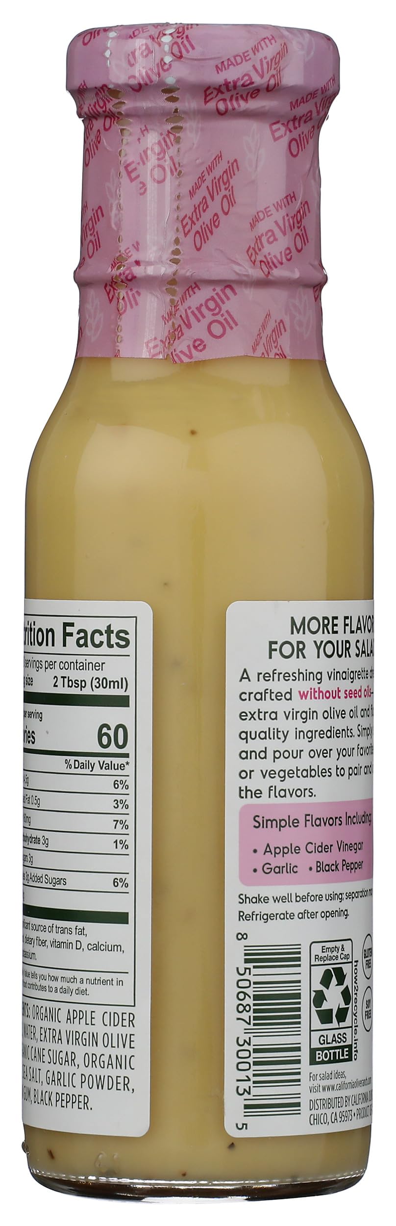 California Olive Ranch Garlic Apple Cider Vinaigrette Dressing, 10 oz