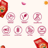 Masala Gossip Chana Masala Simmer Sauce 10 oz - Authentic Indian Curry Sauce, Tangy Anardana Spice Blend, Gluten-Free, Seed Oil Free, No Artificial