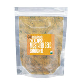 Essential Spice Organic Ground Yellow Mustard - Mild, Tangy & Earthy Flavor - Finely Ground Yellow Mustard Seeds for Rubs, Sauces, Seasonings