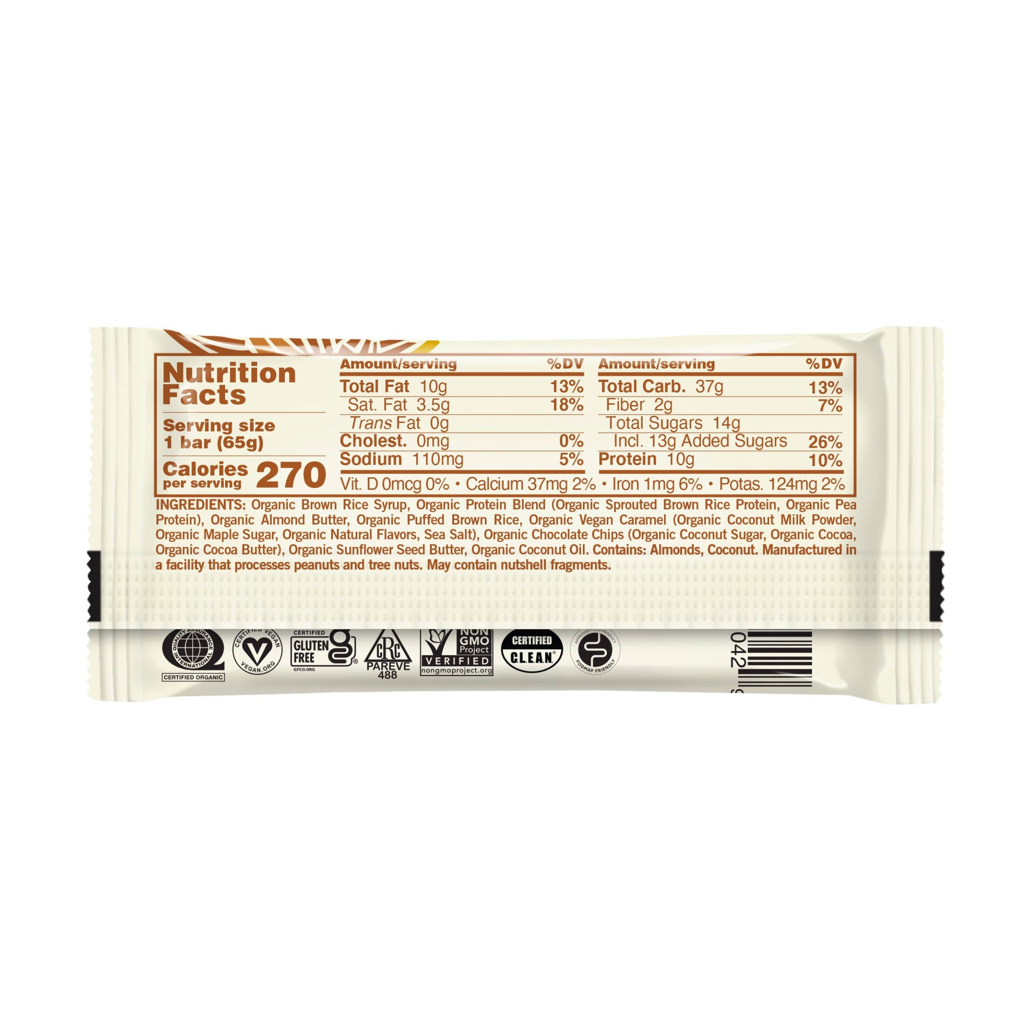 GoMacro Macrobar, Salted Caramel & Chocolate Chips, 2.3 Ounce