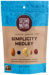 Second Nature Simplicity Medley Trail Mix - Snack Nut Blend, Gluten Free - 14 oz Resealable Standup Pouch