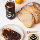 RAW HONEY PROJECT - Cacao Honey with Organic Vanilla Bean - Natural, Unpasteurized, Unfiltered, Superfood, Chocolate Spread - 1 lb