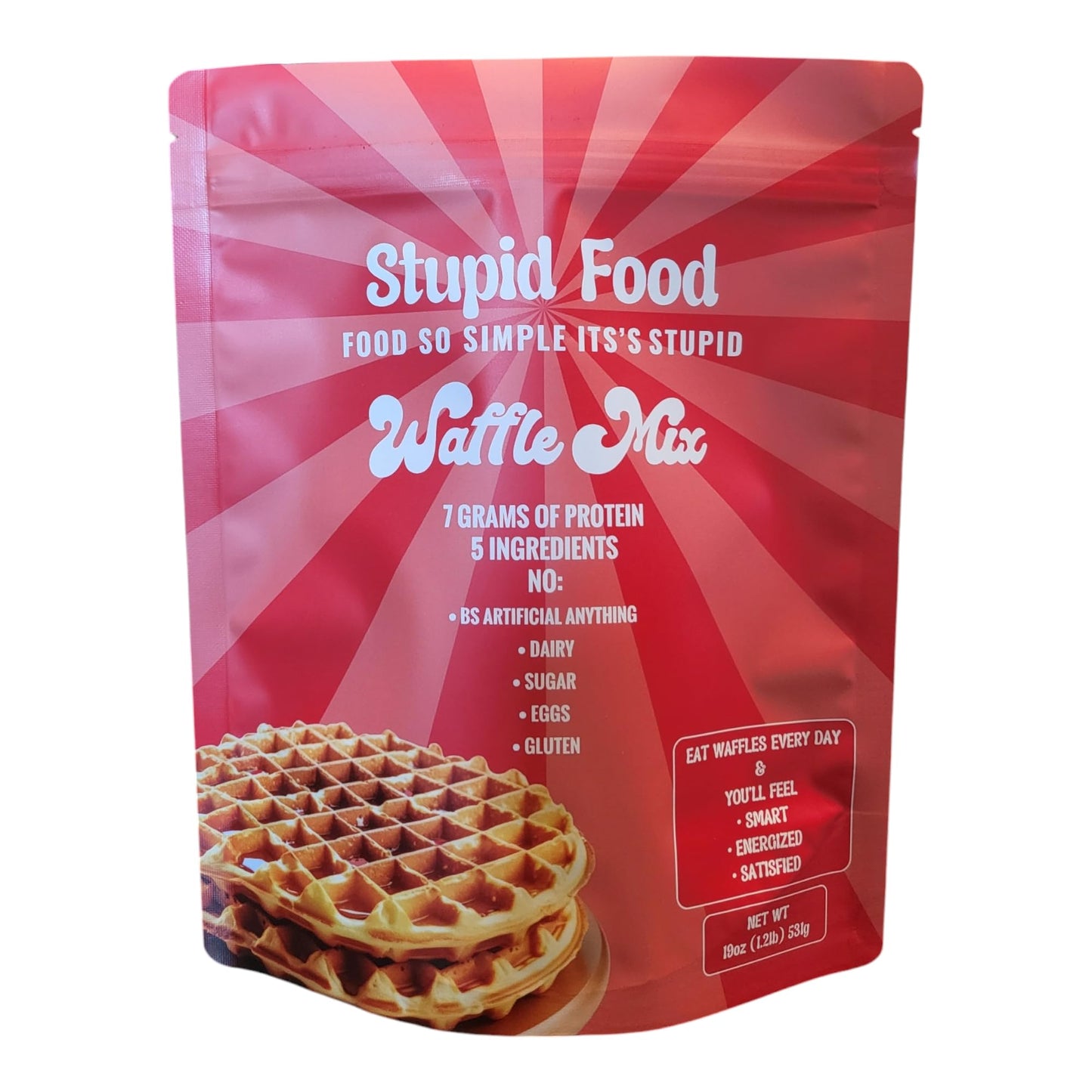 Organic Oat Protein Waffle Mix Naturally Gluten Free 5 Real Food Ingredients No BS Artificial Anything No Gluten, Sugar, Dairy, Eggs, Animal Products Just Add Water or Milk of Choice 19 oz (Pack of 1)