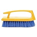 Rubbermaid Commercial Products Iron Handle Scrub Brush 6-inches Polypropylene Fill Cobalt Bristles For Hard Scrubbing on