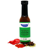 Clark + Hopkins Assam Pepper Sauce, Ghost Pepper Curry and 7 Pot Primo Chili Flavored Hot Sauce, Traditional Assamese Cuisine, 5 Ounce (1 Pack)