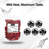 Natruen Whole Dry Szechuan Chinese Red Chili Pods 4 Oz (Pack of 2), Mild, Facing Heaven Chili, Spicy Sichuan Dried Red Hot Chilies for Chili Oil