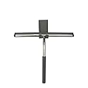 Kanfasphy Shower Squeegee,Stainless Steel Glass Wiper Silicon Blade Squeegee,Bathroom Mirror Cleaner with Hanging Hook