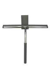 Kanfasphy Shower Squeegee,Stainless Steel Glass Wiper Silicon Blade Squeegee,Bathroom Mirror Cleaner with Hanging Hook