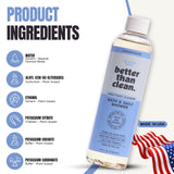 Better Than Clean 3-Pack Concentrates - Fragrance Free Cleaning Products - Plant-Based Cleaners for Bath, Shower, Stone & All Purpose - Non-Toxic, No