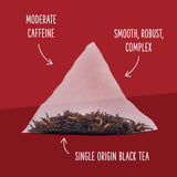 Two Leaves and a Bud Organic Assam Black Tea Bags, Whole Leaf Caffeinated Black Tea in Pyramid Sachets, 15 Count (Pack of 1)