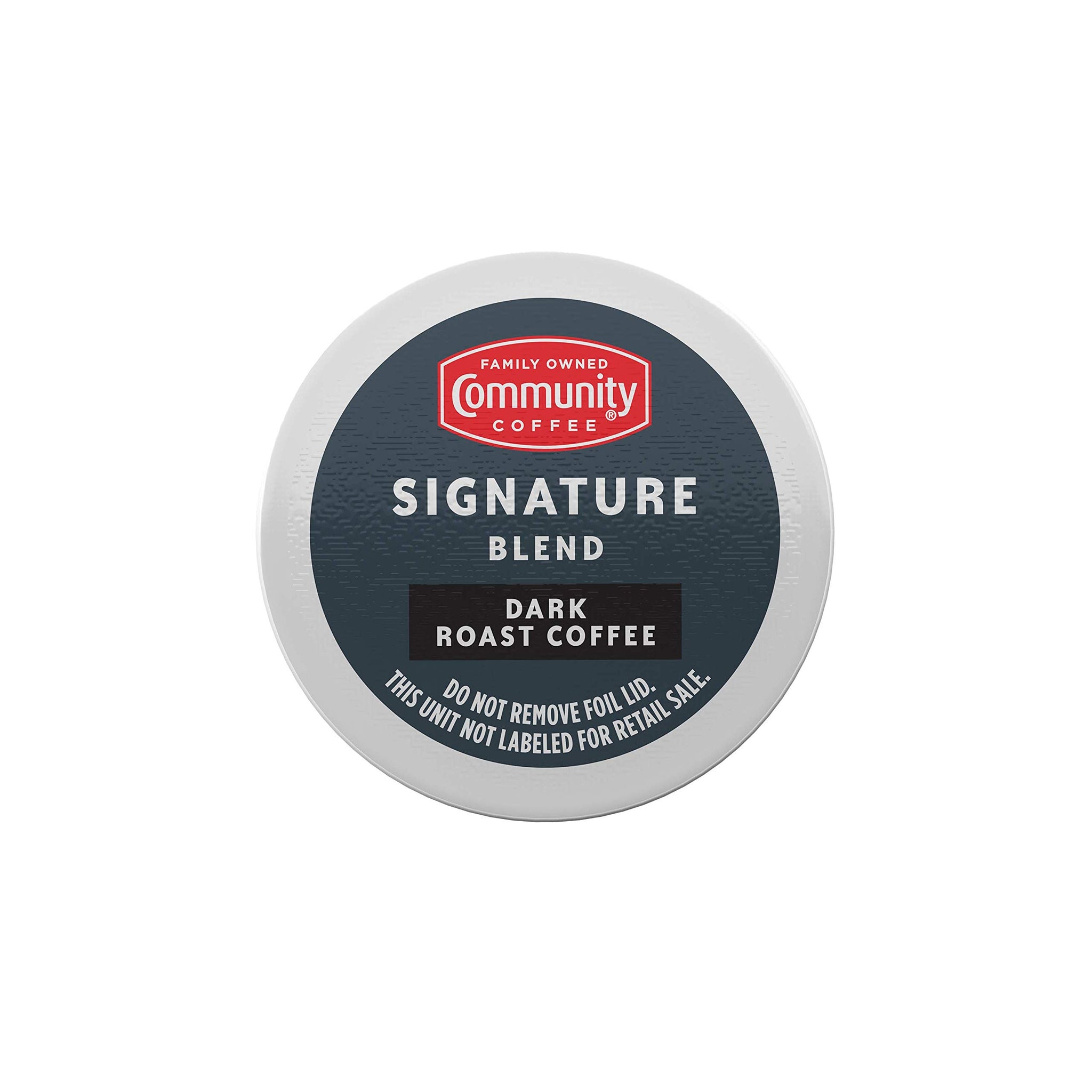 Community Coffee Signature Blend 18 Count Coffee Pods, Dark Roast, Compatible with Keurig 2.0 K-Cup Brewers, Box of 18 Pods