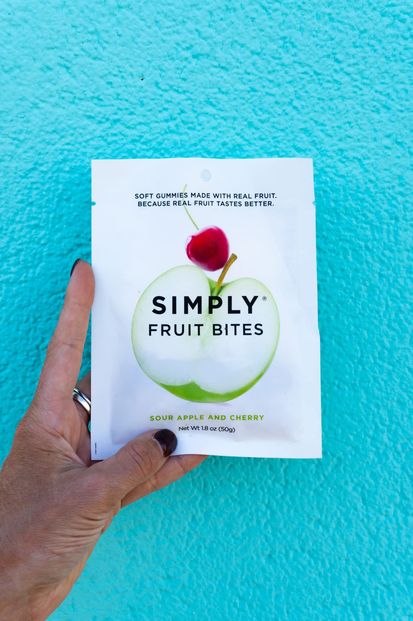Simply Gum, Sour Apple and Cherry Fruit Bites, 1.8 Ounce