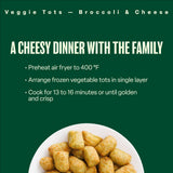 Green Giant Veggie Tots, Broccoli & Cheese, 14 Ounce (Frozen)