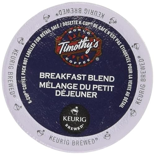 Timothy's Breakfast Blend Coffee, K-Cup Portion Pack for Keurig Brewers (24 Count)
