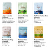 Teabox Premium Authentic Indian Spiced Chai Tea Assorted Pack (BOGO) | 10 Exotic Varieties of Chai X 60G Each | 600g/21.16oz | No Artificial Flavors |