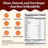 Cold Brew Mocha Iced Coffee, Instant Coffee Beverage with MCT Oil, Probiotics & Fiber, Smooth Mocha Flavor, Gentle Energy with 70mg Caffeine, Keto