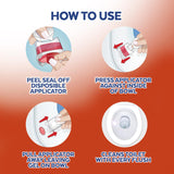 Lysol Click Gel Automatic Toilet Bowl Cleaner, Toilet Gel Stamp, Toilet Freshener, Bathroom Essentials, Refreshing Mango & Hibiscus Scent, 6 Count