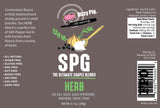 Dizzy Pig SPG Herb (Salt, Pepper & Garlic) Seasoning Rub (8oz Shaker) - Seasons 30+lbs of Food - Hand Made in the USA - MSG Free, Gluten Free