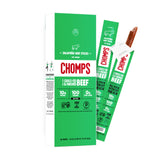 Chomps Grass-Fed and Finished Jalapeño Beef Jerky Snack Sticks 10-Pack - Keto, Paleo, Whole30, 10g Lean Meat Protein, Gluten-Free, Zero Sugar Food