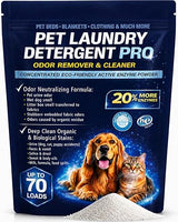 Pet Laundry Detergent Pro Enzyme Odor Remover - Deep Clean of Stubborn Stains - Urine (Dog, Cat, Puppy Accidents), Feces & Vomit, Saliva & Drool