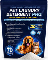 Pet Laundry Detergent Pro Enzyme Odor Remover - Deep Clean of Stubborn Stains - Urine (Dog, Cat, Puppy Accidents), Feces & Vomit, Saliva & Drool