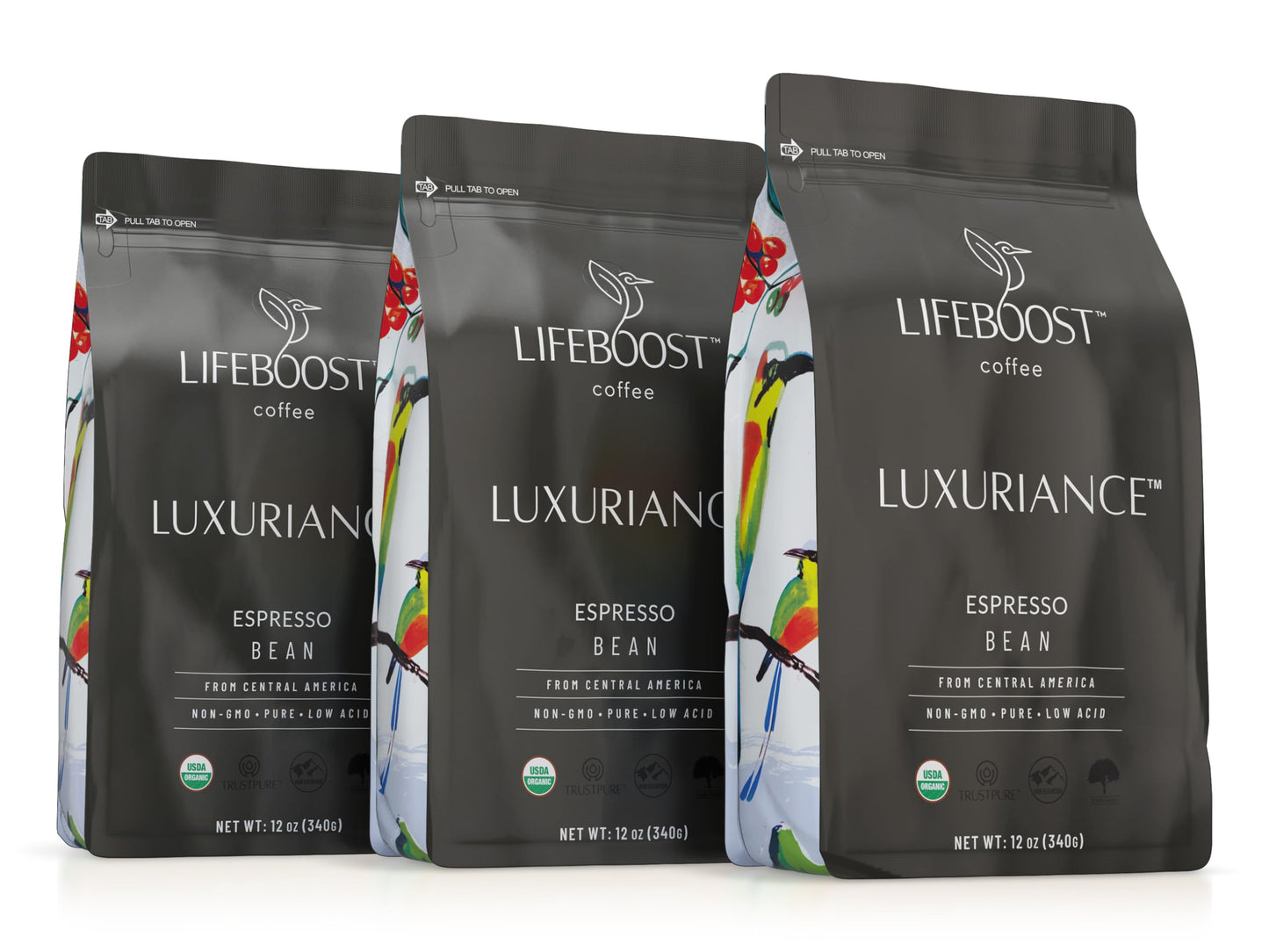 Lifeboost Organic Espresso Whole Bean Coffee - Low Acid Espresso Coffee, Non-GMO, USDA Organic, Single Origin, Third-Party Tested for Mycotoxins