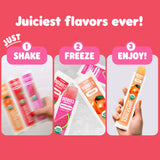 DeeBee's Organics SuperJuice Freezie Pops, No Refined Sugars, No Artificial Flavors or Colors (Pack of 50)