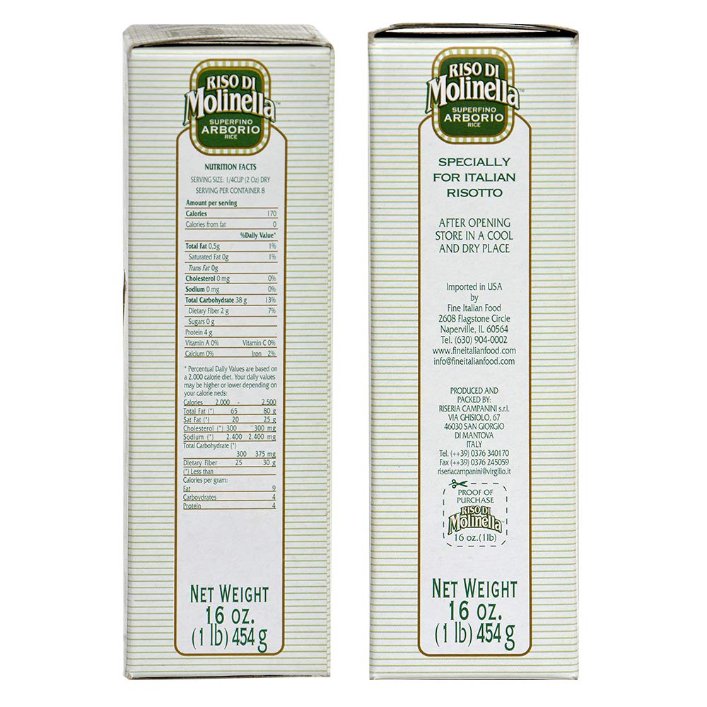 Molinella Rice Arborio, 16 oz