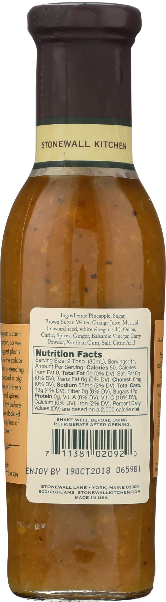 Stonewall Kitchens Garlic Rosemary Citrus Sauce 11-Ounce Jars (Pack of 6)