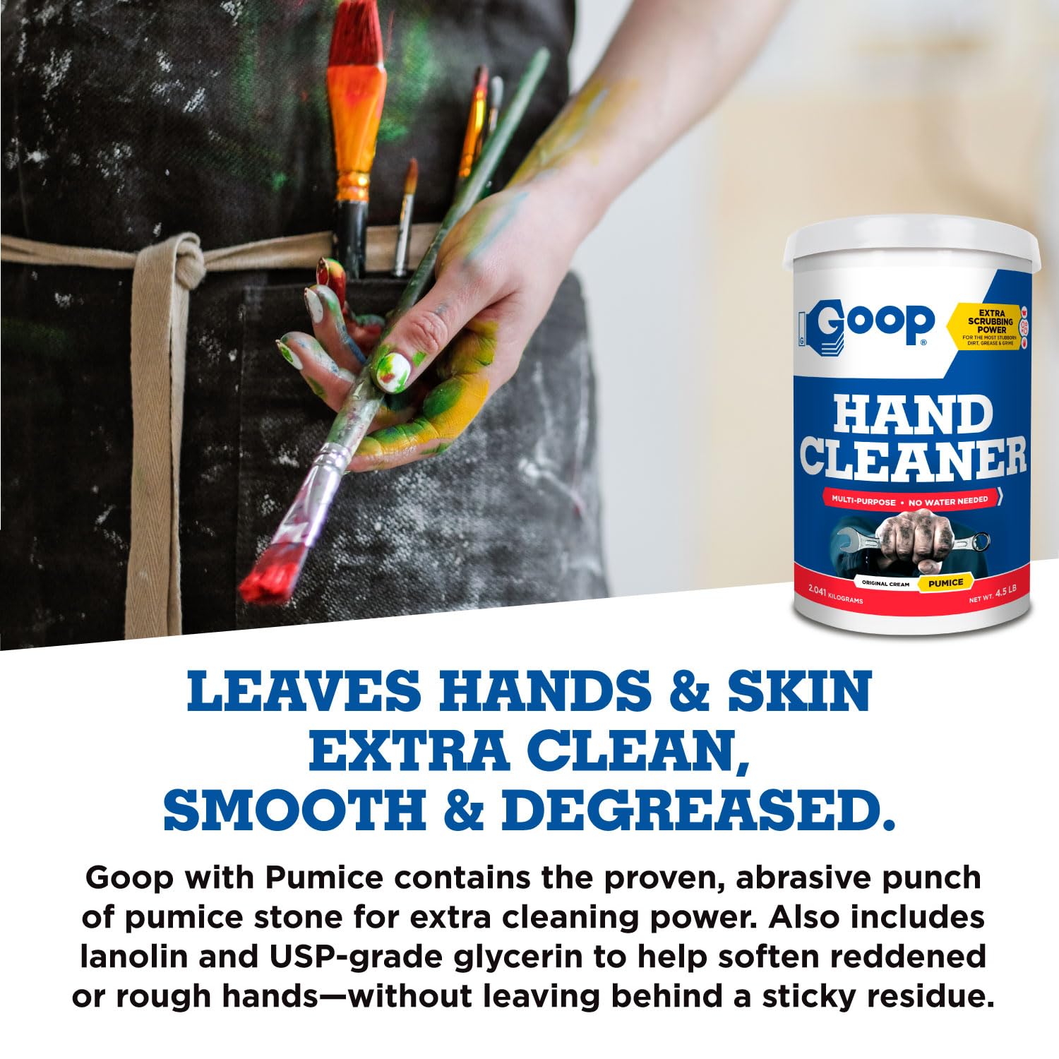 GOOP Hand Cleaner with Pumice 4.5 Lb. Can