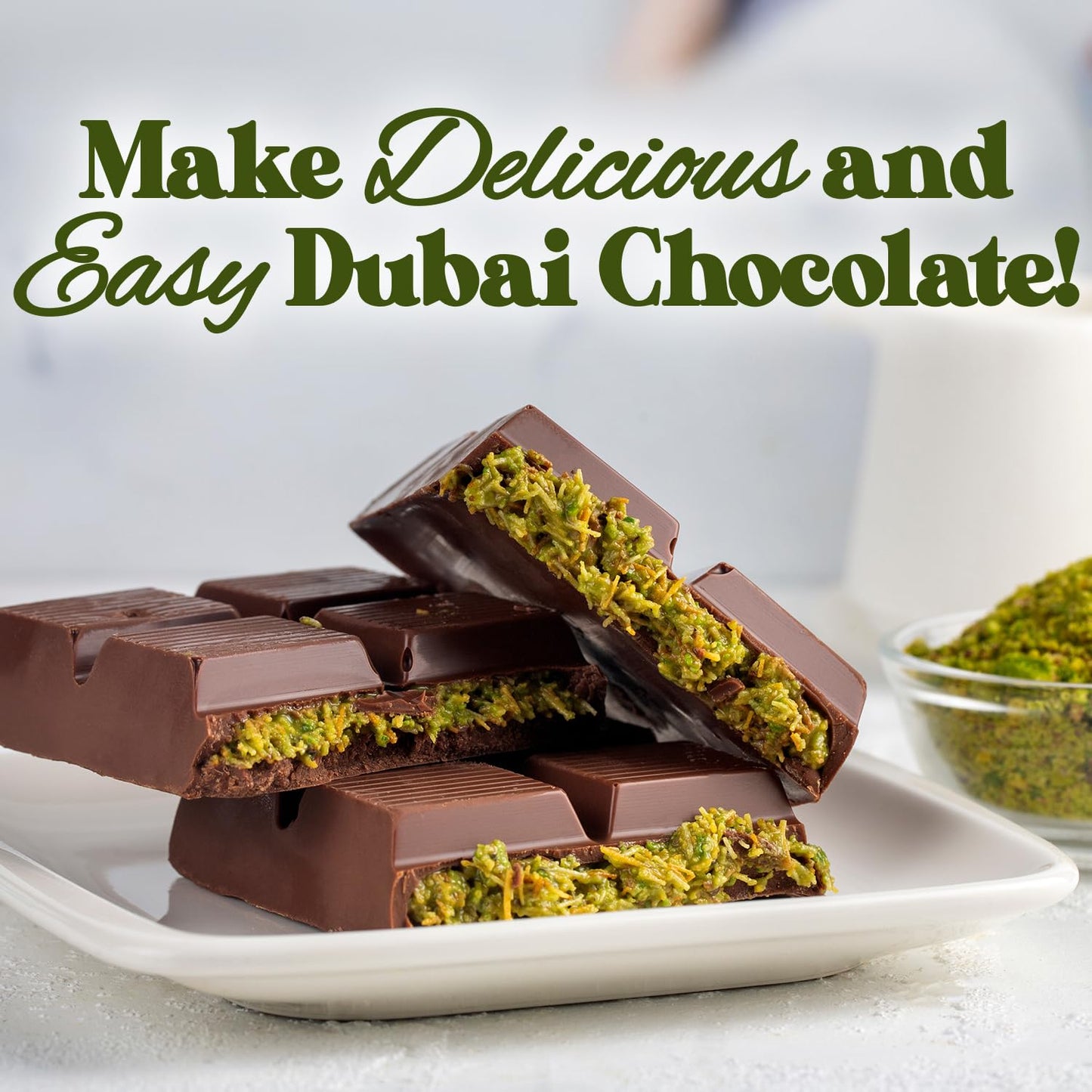 Ceres Gourmet Kataifi Shredded Fillo Dough & Pistachio Butter Spread Bundle for Dubai Chocolate Bar, Authentic Turkish Dried Chopped Kadayif Pastry