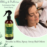 Abbey & Sullivan Linen Spray, Lemongrass Sage, 16 oz