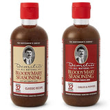 Demitri's Bloody Mary Seasoning Classic Recipe Mix & Chilies and Peppers Bundle, Concentrated Drink Mixers, Perfect for Home Brunch Parties